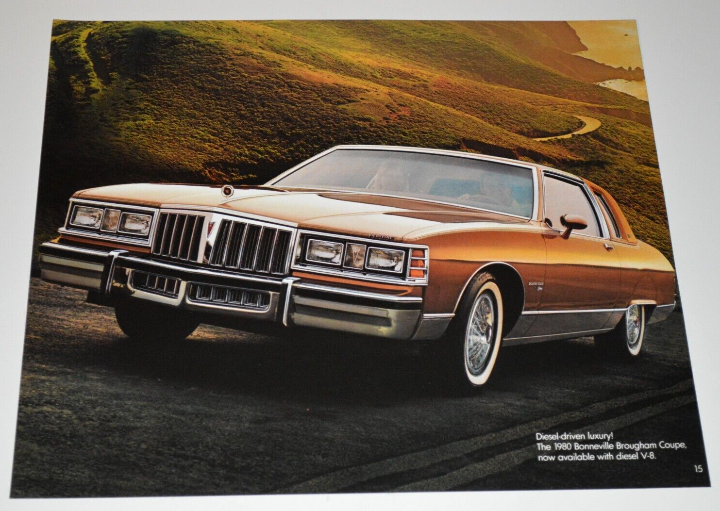 1980 PONTIAC BONNEVILLE BROUGHAM COUPE ORIGINAL DEALER ADVERTISEMENT PRINT AD 80