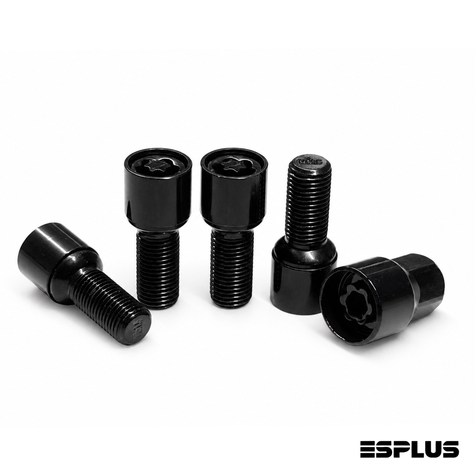 1 Set Porsche OE Style Black M14x1.5 Ball Seat Wheel Locks 28mm Shank for Macan