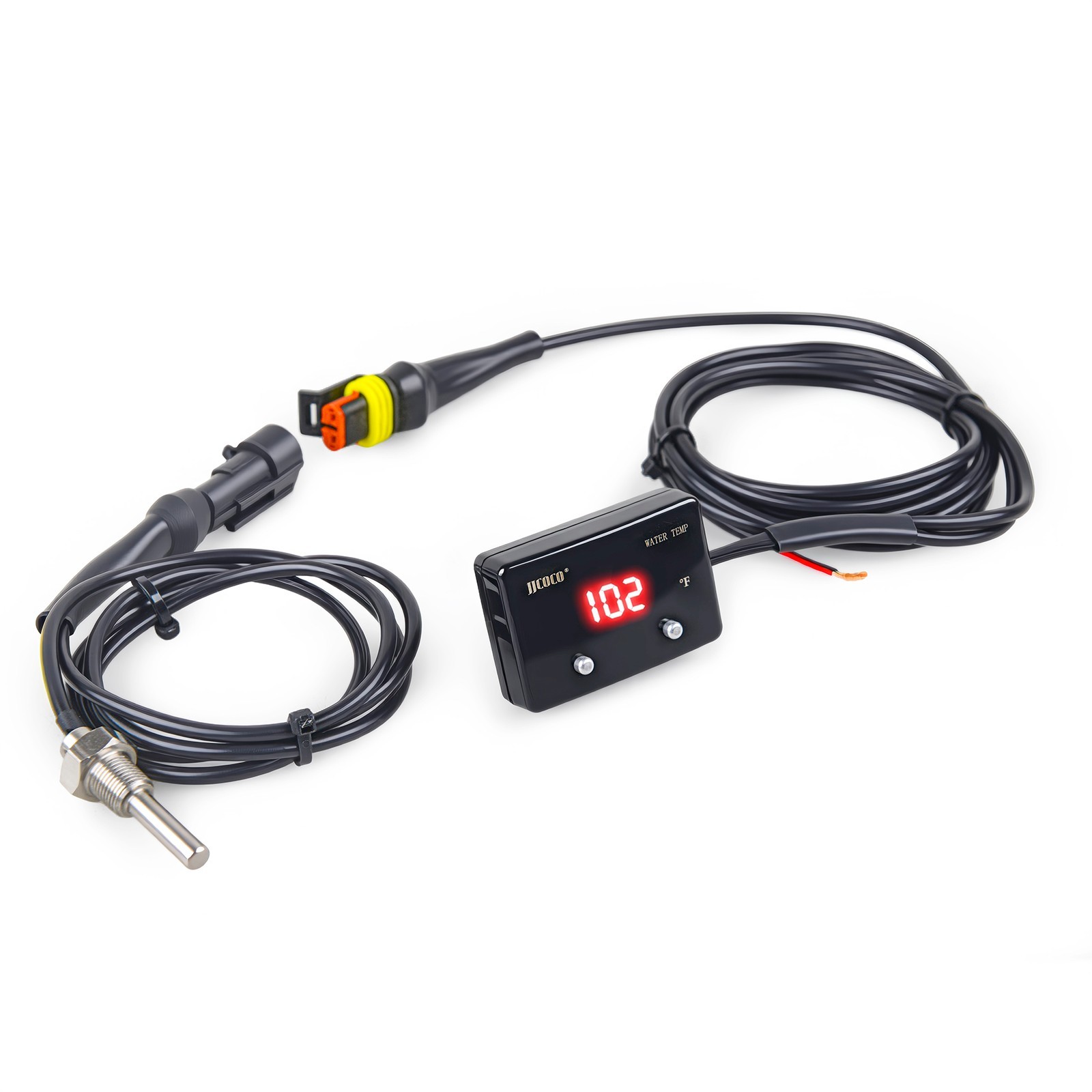 Digital Water Temperature Gauge with 1/8 NPT Sensor 14-302°F