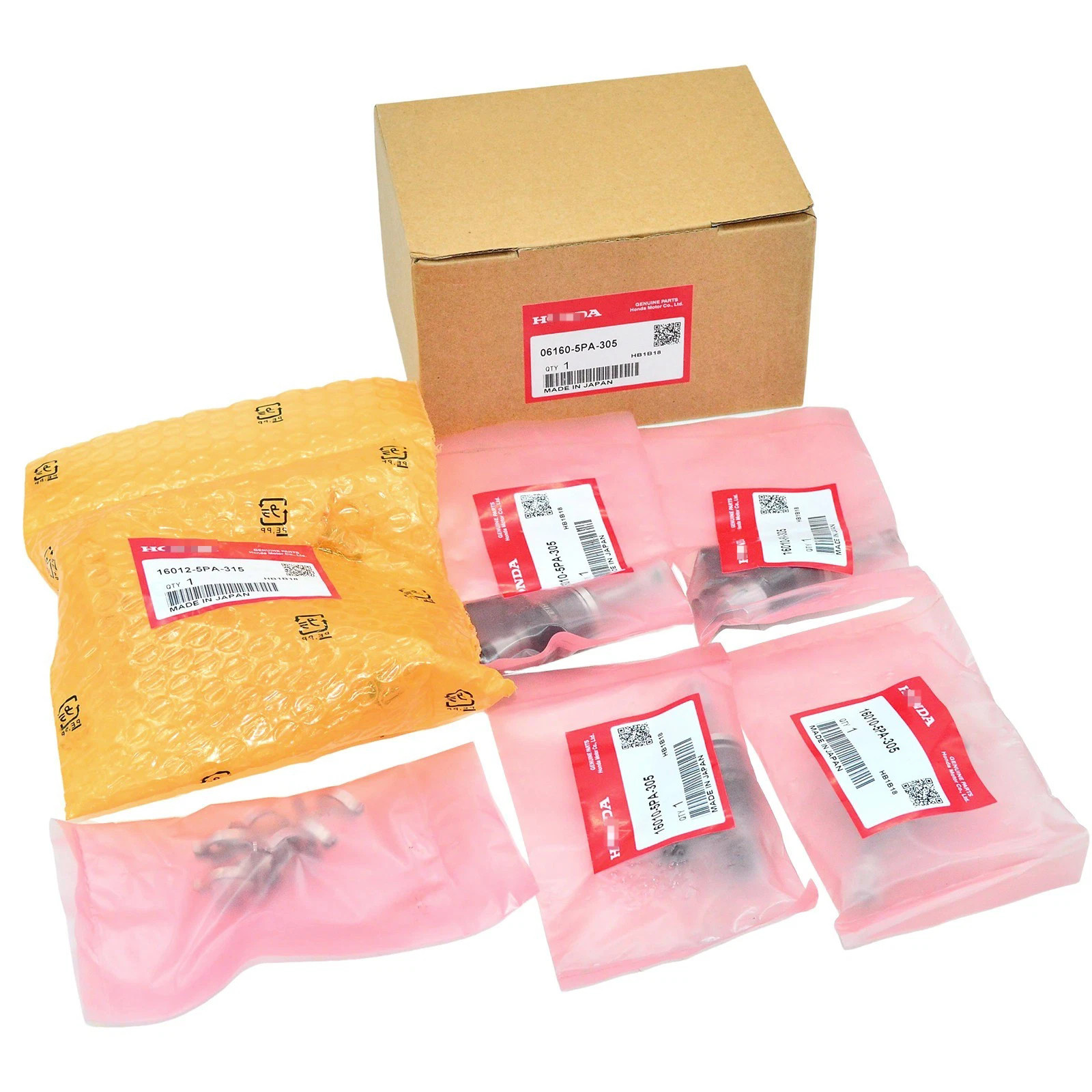 NEW GENUINE Honda OEM Fuel Injector Kit– 1.5 L Turbo Injector Set & Fuel Pipe US