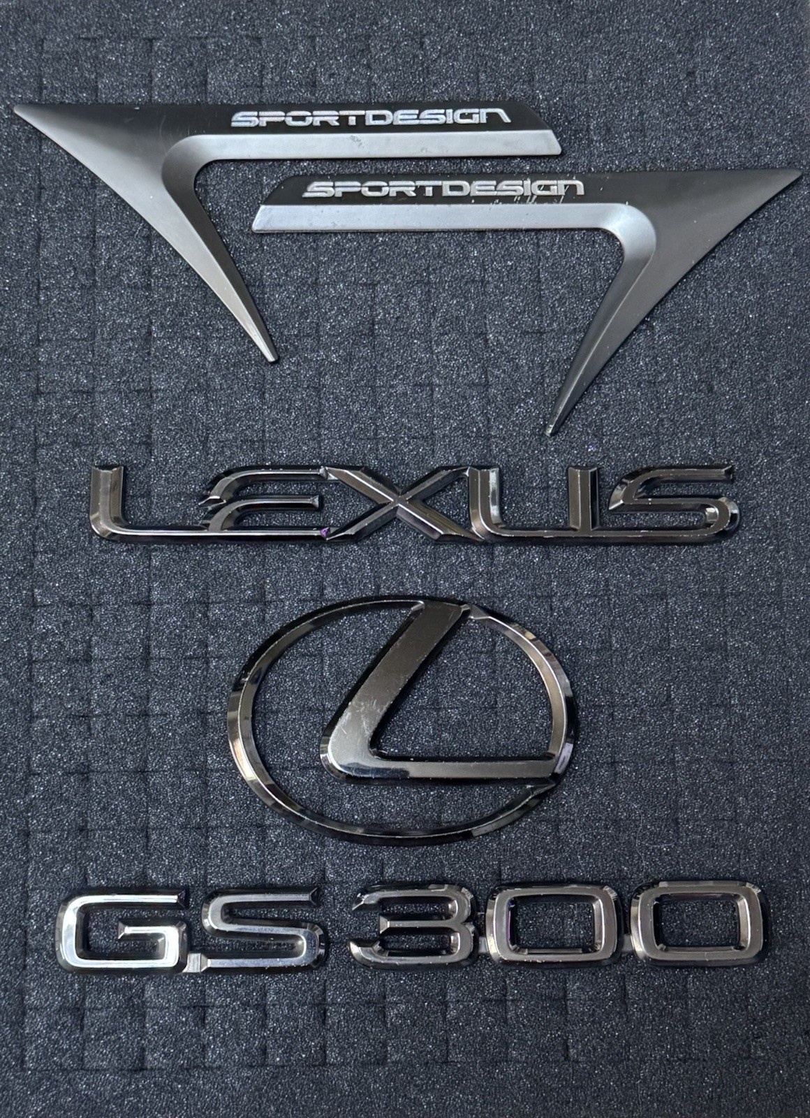 2003 Lexus Gs300 Sport Design Titanium Emblem Set 2003 Lexus Gs300 Sport Design Titanium Emblem Set