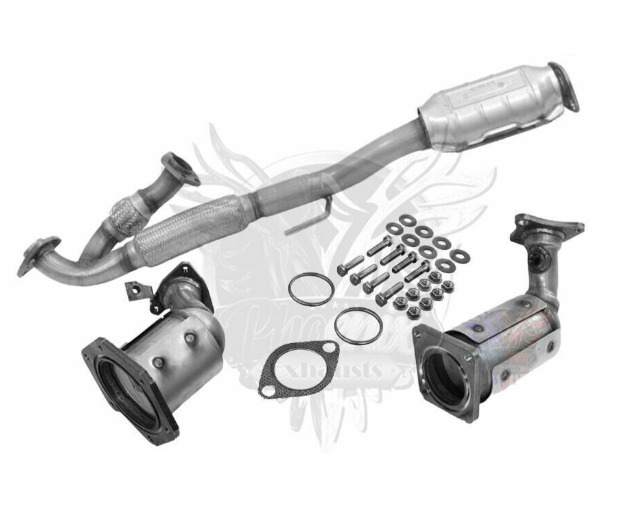 All 3 Catalytic Converters with Flex YPipe Fits 2007-2017 Nissan Altima 3.5L