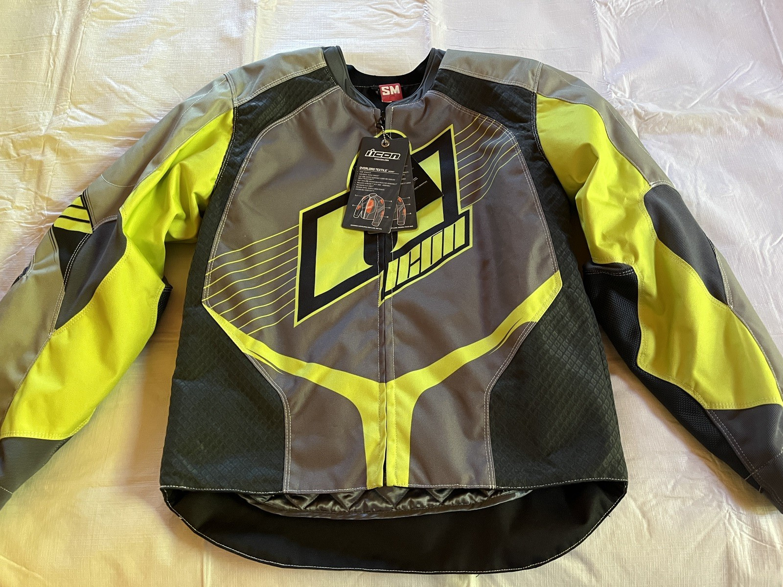 Icon Jacket Overlord 2, HiViz, size Small, New With Tags