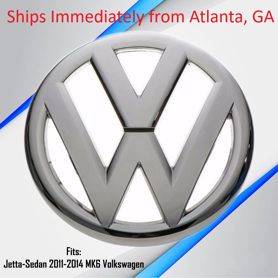 fits 2011-2014 Volkswagen JETTA Front Bumper Grille Chrome Badge Emblem Logo fits 2011-2014 Volkswagen JETTA Front Bumper Grille Chrome Badge Emblem Logo