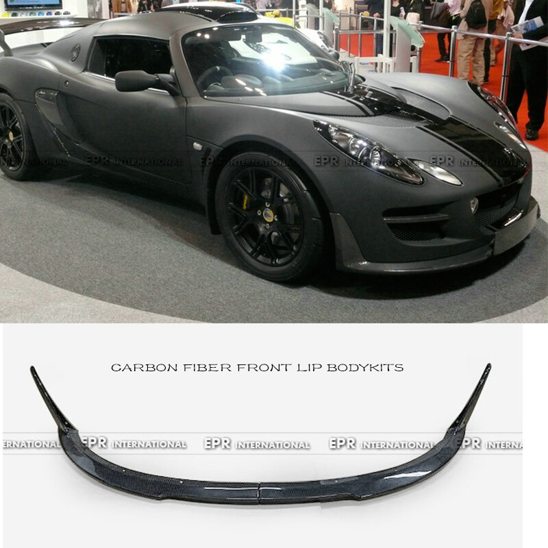 For Lotus Exige S2 S&SCR Type 2pcs Front Bumper Lip Carbon Fiber Diffuser 