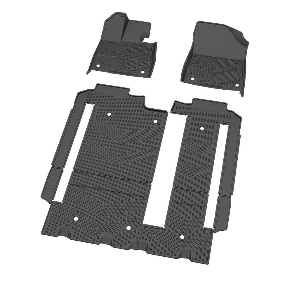 3W Floor Mats Liner for 2021-2025 2024 Toyota Sienna  TPE 1st, 2nd and 3rd Row