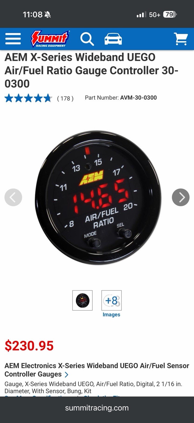 New Aem 30-0300 X-Series Wideband Uego Air/fuel Ratio Gauge Kit Sensors Included New Aem 30-0300 X-Series Wideband Uego Air/fuel Ratio Gauge Kit Sensors Included