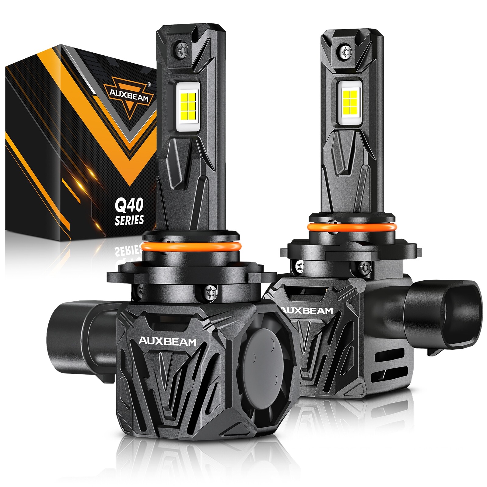 AUXBEAM Q40 Series 9005 H11 5202 LED Headlights High Low Fog Light White CANBUS