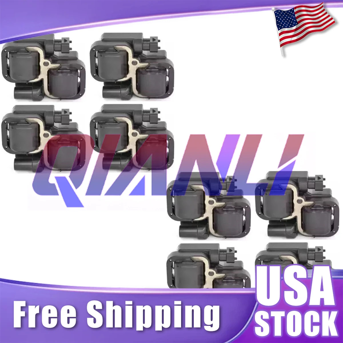 8x Ignition Coils For 1998-2011 Mercedes-Benz A0001587803, 0221503035