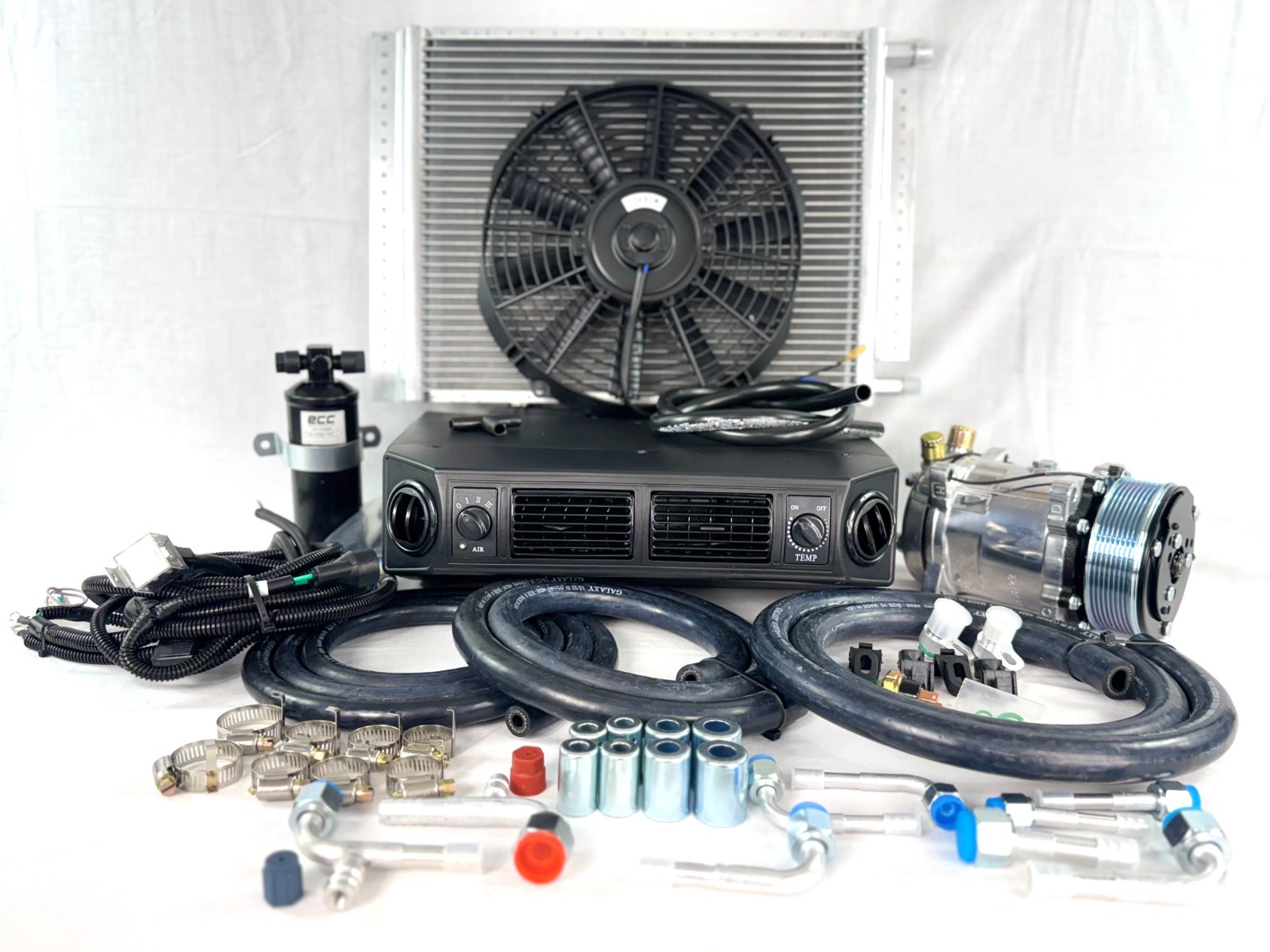 NEW A/C KIT UNIVERSAL UNDER DASH SERPENTINE COMPRESSOR KIT AIR CONDITIONER 12V