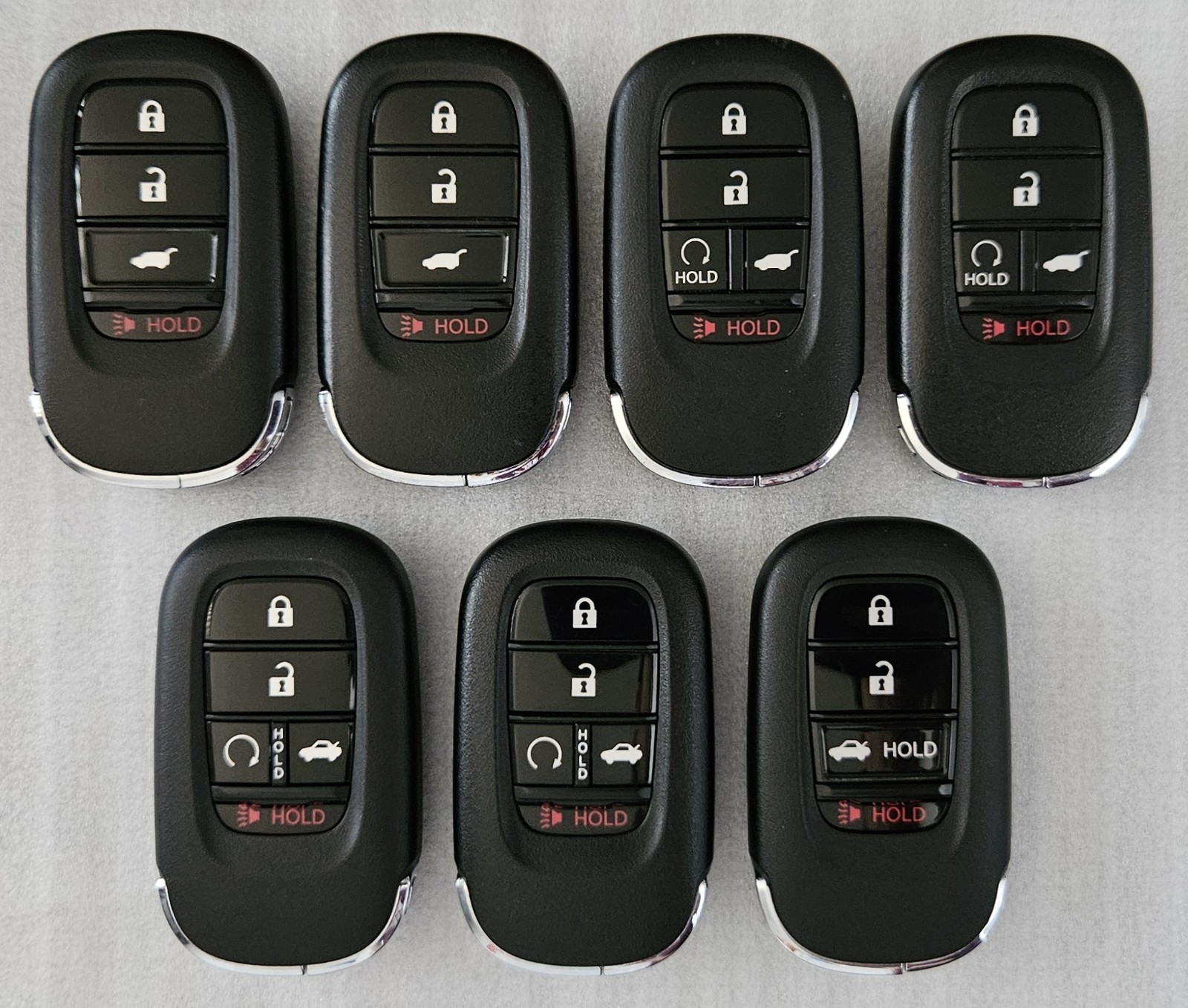 Used  Lot of 7 OEM Honda Smart Key Fob Remotes