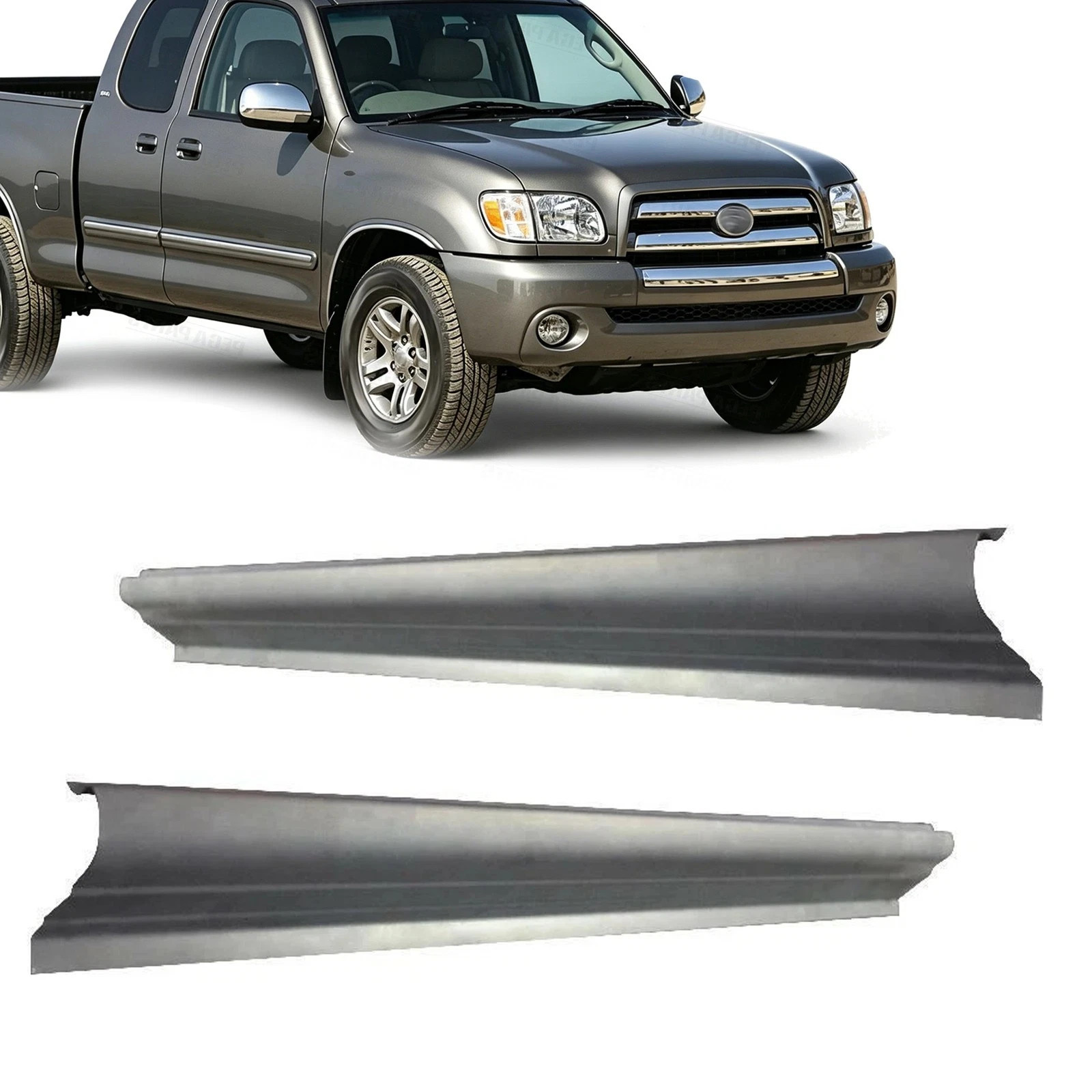 Pair Slip-on Rocker Panels For 2000-2006 Toyota Tundra Access Cab Crew Cab