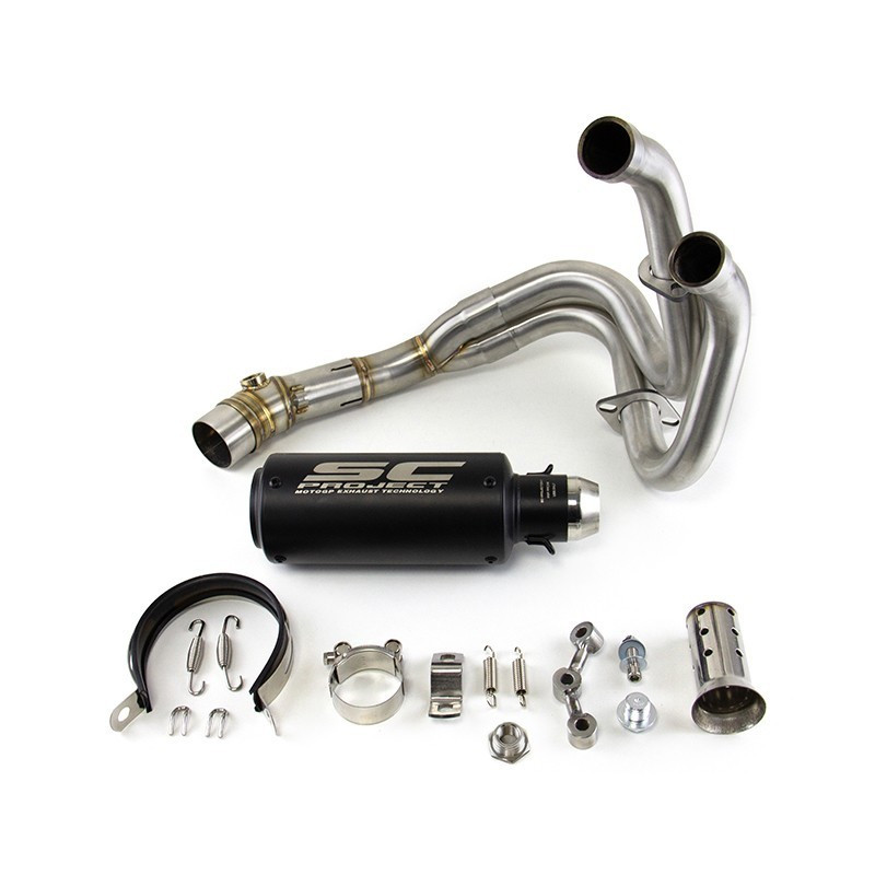 For Kawasaki Ninja 650 Z650 2012-2025 Full System Exhaust Tips Black Header Pipe