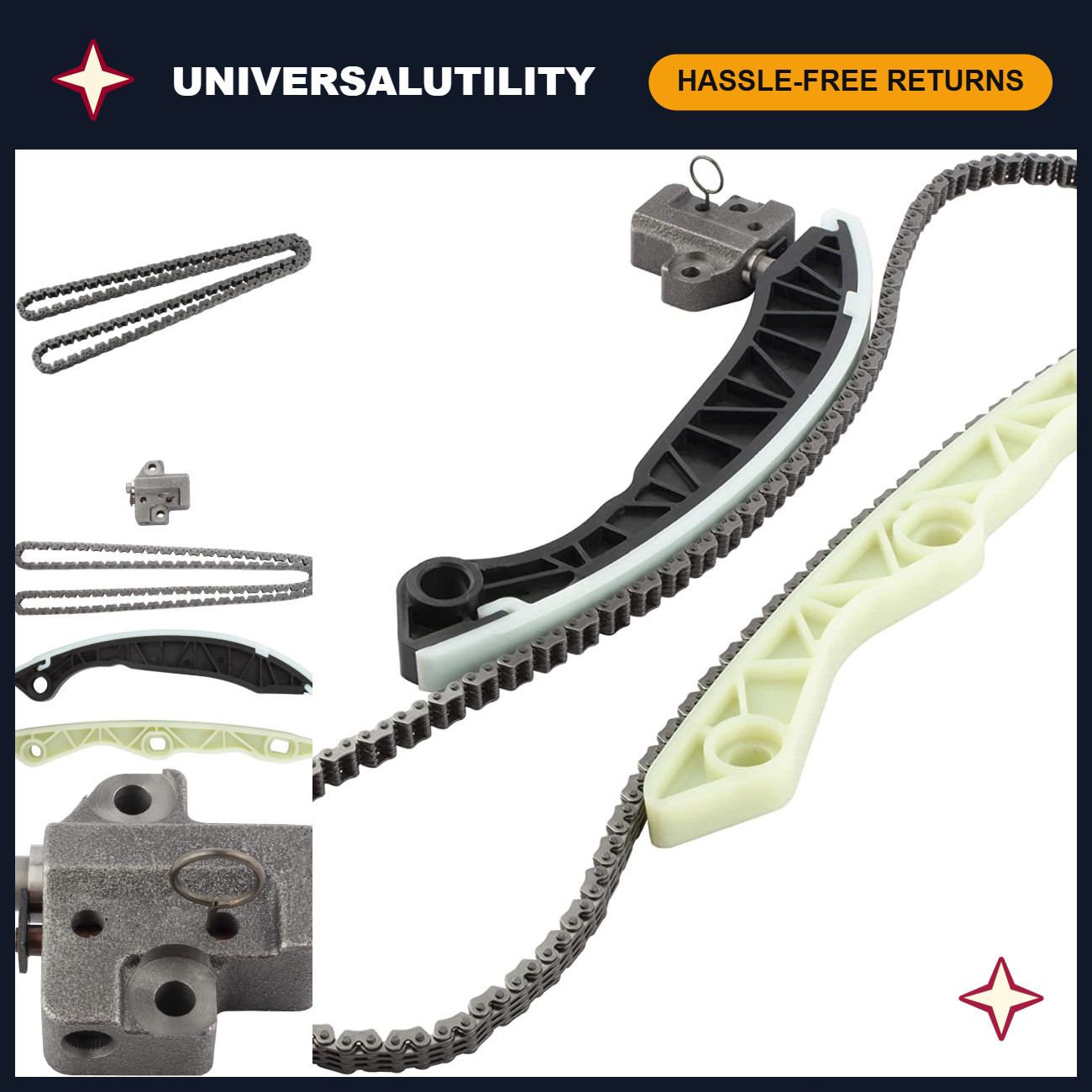 Timing Chain Kit for Dodge, Hyundai, Jeep, Kia, Mitsubishi - Replace TS21181 Timing Chain Kit for Dodge, Hyundai, Jeep, Kia, Mitsubishi - Replace TS21181