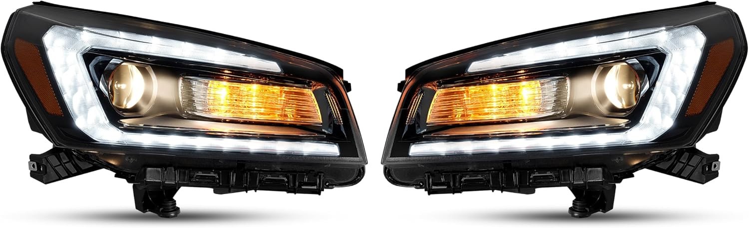 For 2013-2016 GMC Acadia 2017 Limited Halogen Headlight w/LED DRL Projector Pair For 2013-2016 GMC Acadia 2017 Limited Halogen Headlight w/LED DRL Projector Pair
