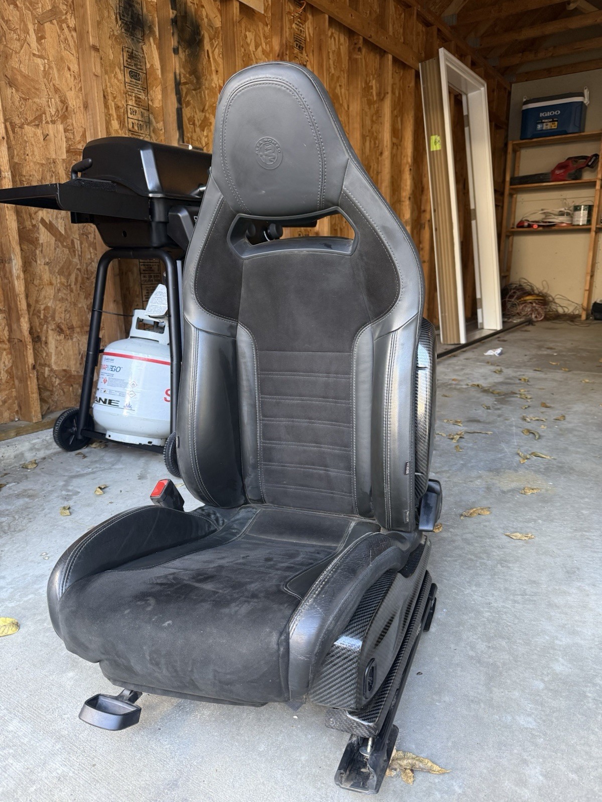 Alfa Romeo Carbon Bucket Sparco Drivers Seat. 2019 Guilia Quadrifoglio Carbon Alfa Romeo Carbon Bucket Sparco Drivers Seat. 2019 Guilia Quadrifoglio Carbon