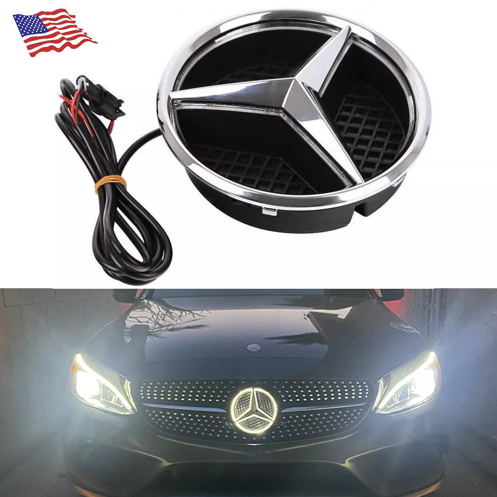 FOR Mercedes Benz ML350 LED Front Grille Star Emblem Light Illuminated Badge⭐