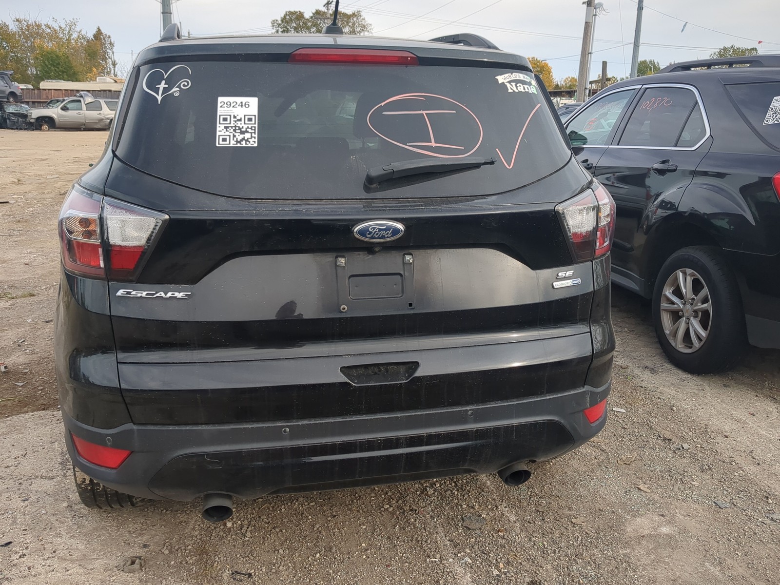 2017-2019 Ford Escape Trunk/decklid/hatch/tailgate Oem QH2QC