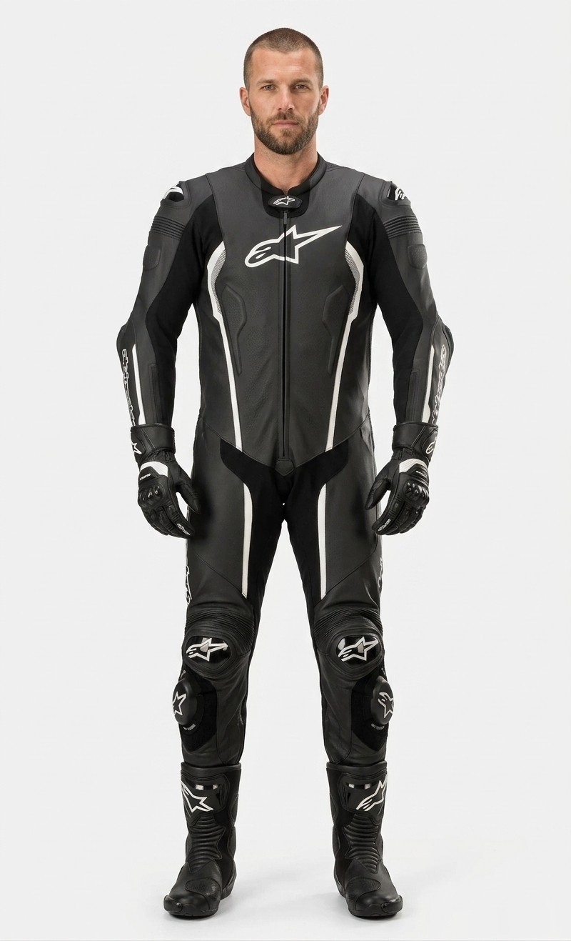 Alpinestars Men's Missile V2 Leather 1Piece Suit Leather Racing Suit