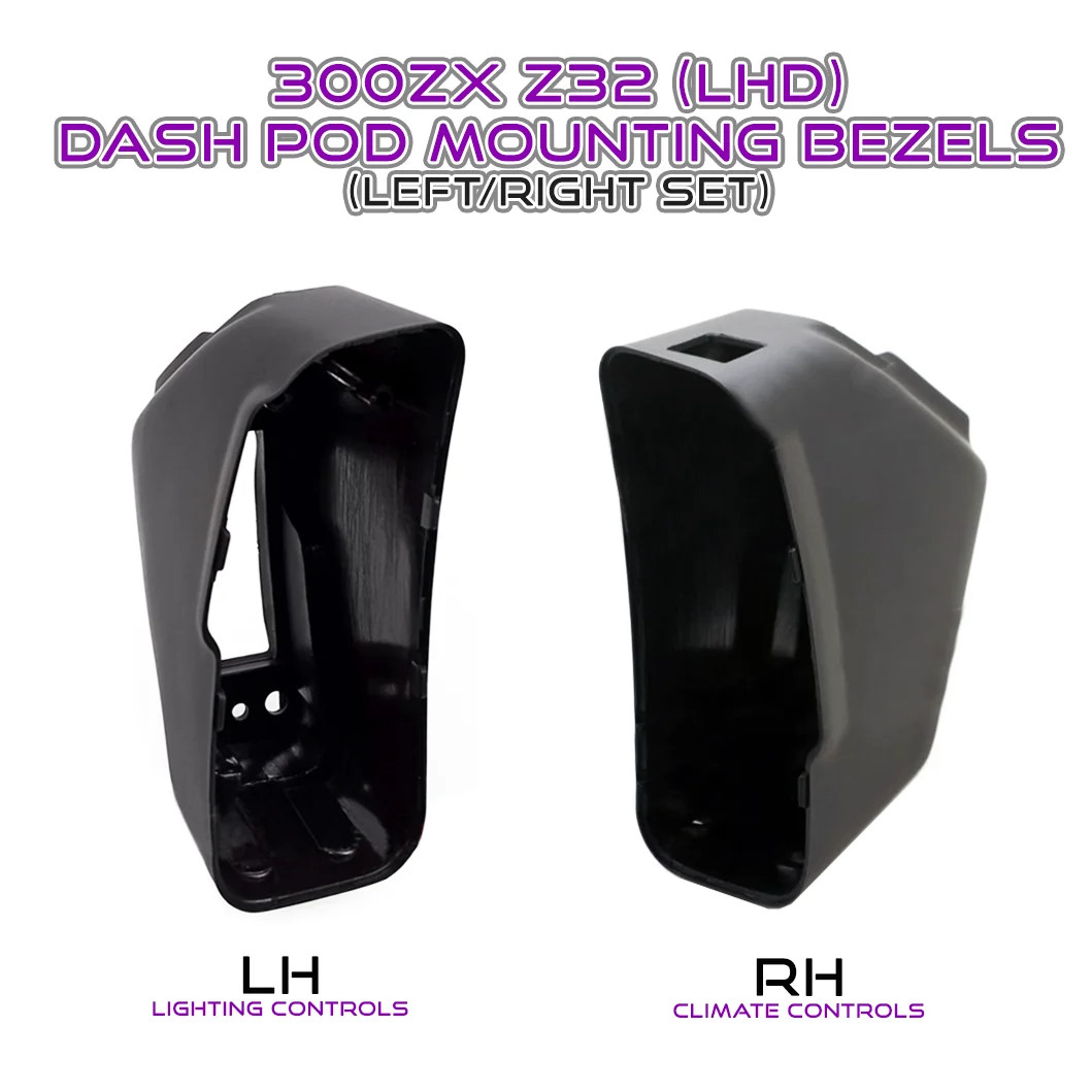 ZSPEC 300zx Z32 Mounting PODs for LHD Climate & Lighting Controls, Set - Left /