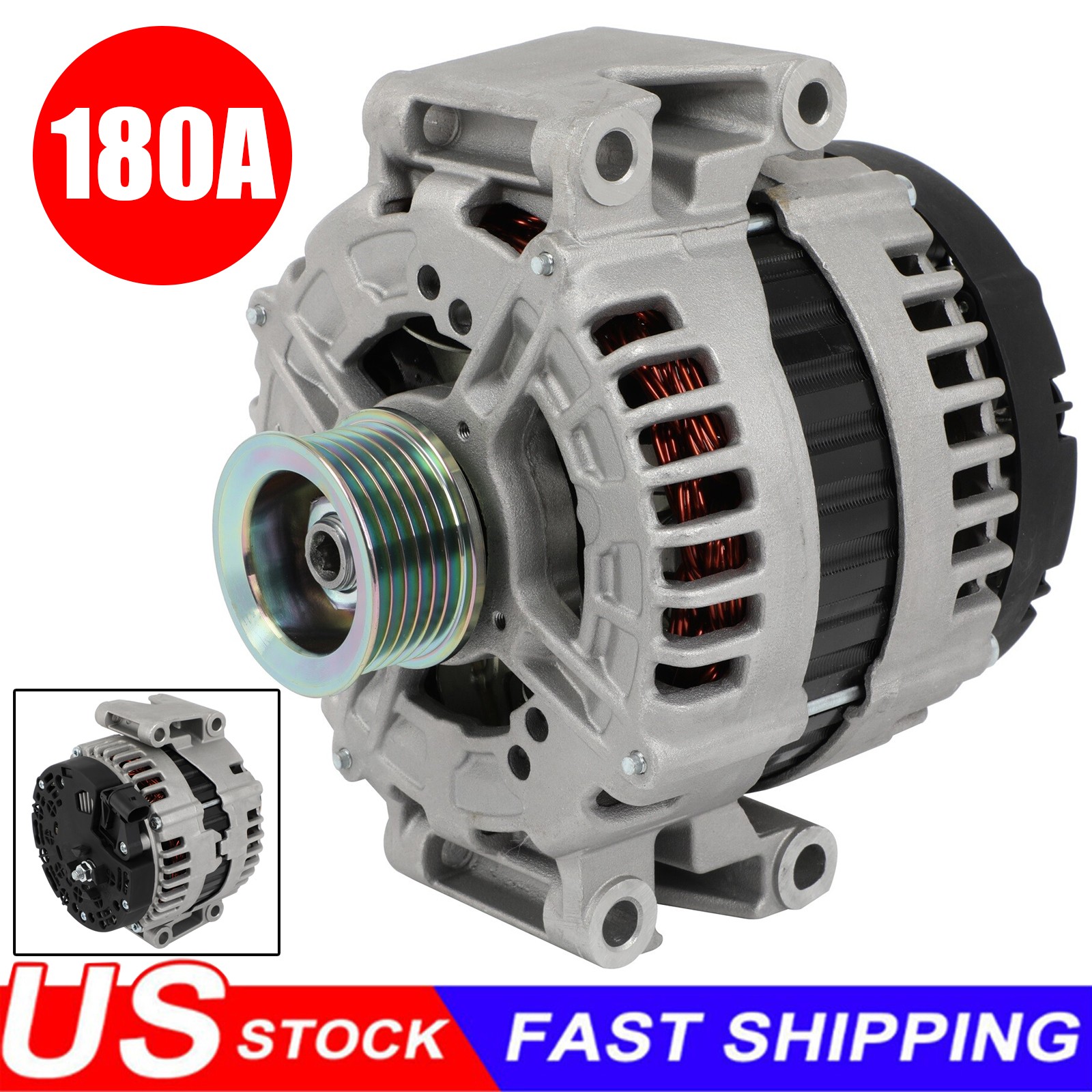 180A Alternator 0131543502 0121715114 For 2007-2011 Mercedes-benz S550 V8 5.5l