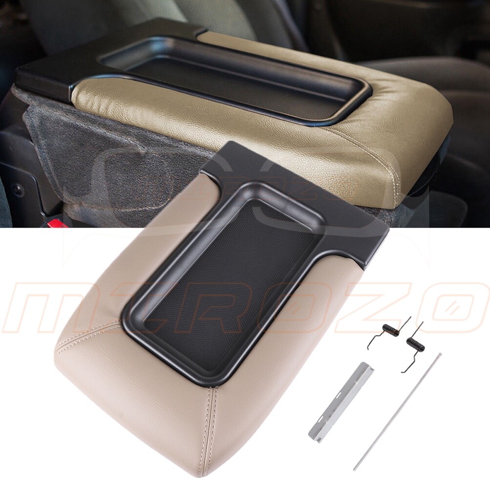 For 2001-2006 Chevrolet Silverado 1500 Beige Center Console Lid Arm Rest Cover