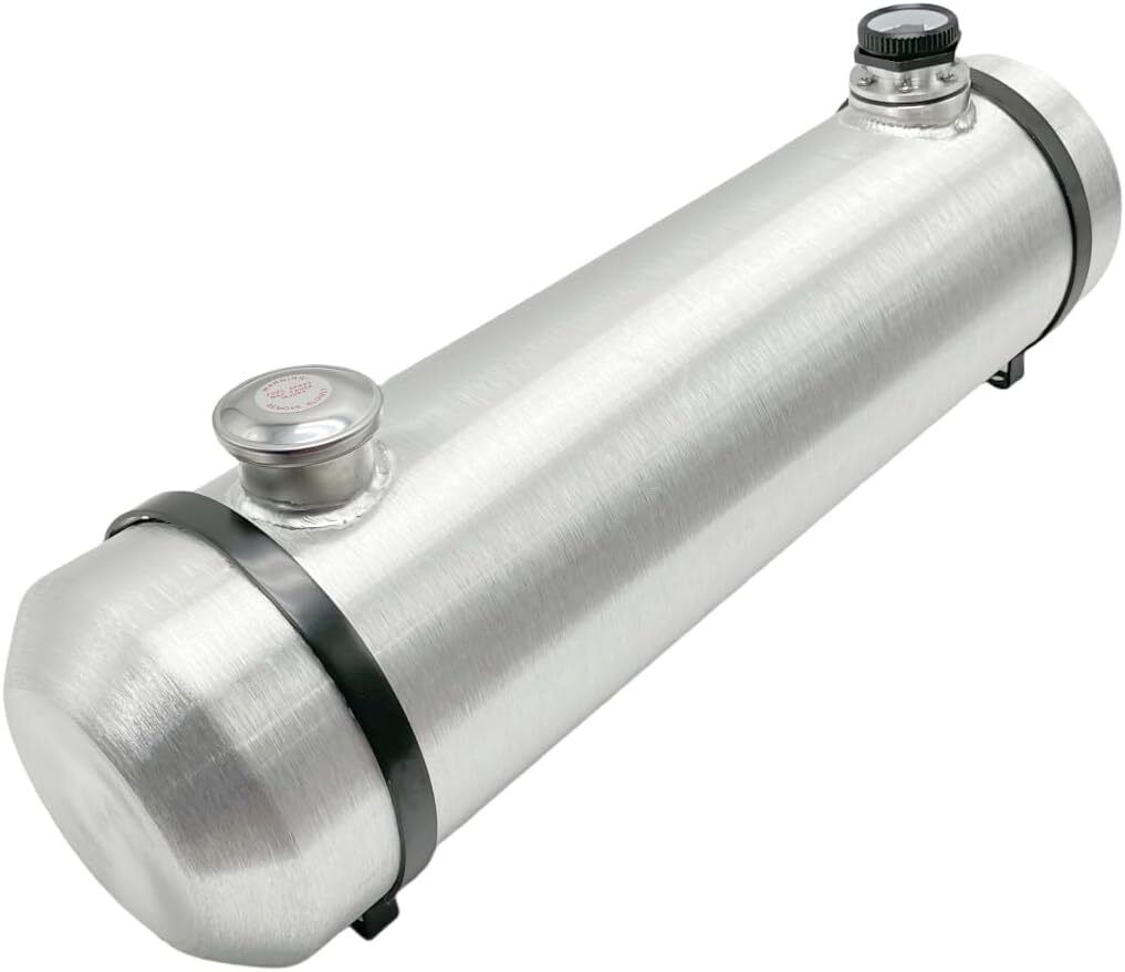 8x30'' 6.25 Gallons 1/4 NPT Spun Aluminum Fuel Tank Cell wth Sight Gauge