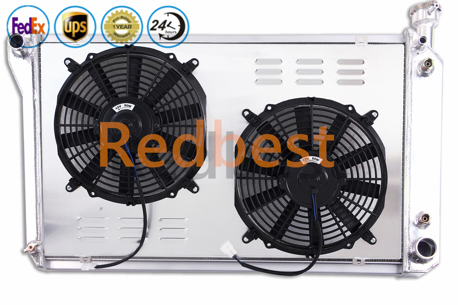 3 Rows Alu Radiator&Shroud&2*12\