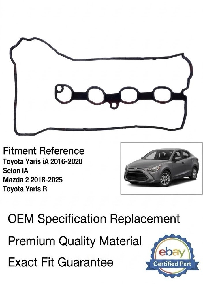 Engine Valve Cover Gasket 11213-WB001 2016-2020 Toyota Yaris ia Scion iA 1.5L