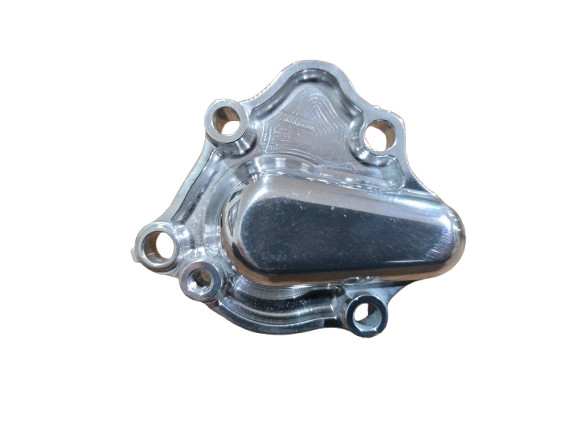 1985 - 1991 Honda CR250 Water Pump Cover Polished V2 1985 - 1991 Honda CR250 Water Pump Cover Polished V2