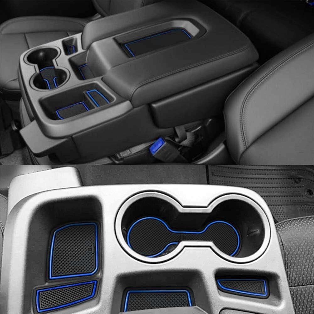 Auovo Decor Mats for Chevy Silverado 1500/GMC Sierra 1500 Crew Cab 2019-2026