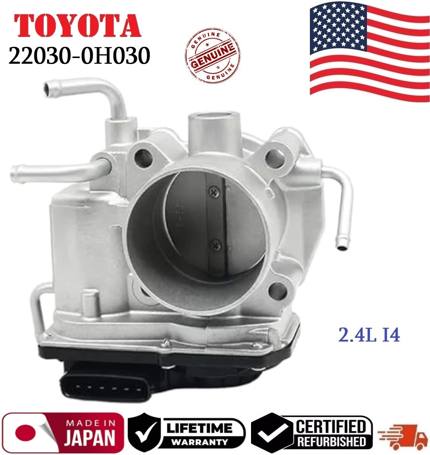 ✅GENUINE Throttle Body For 2006-2010 TOYOTA Camry Corolla RAV4 2.4L #22030-28070
