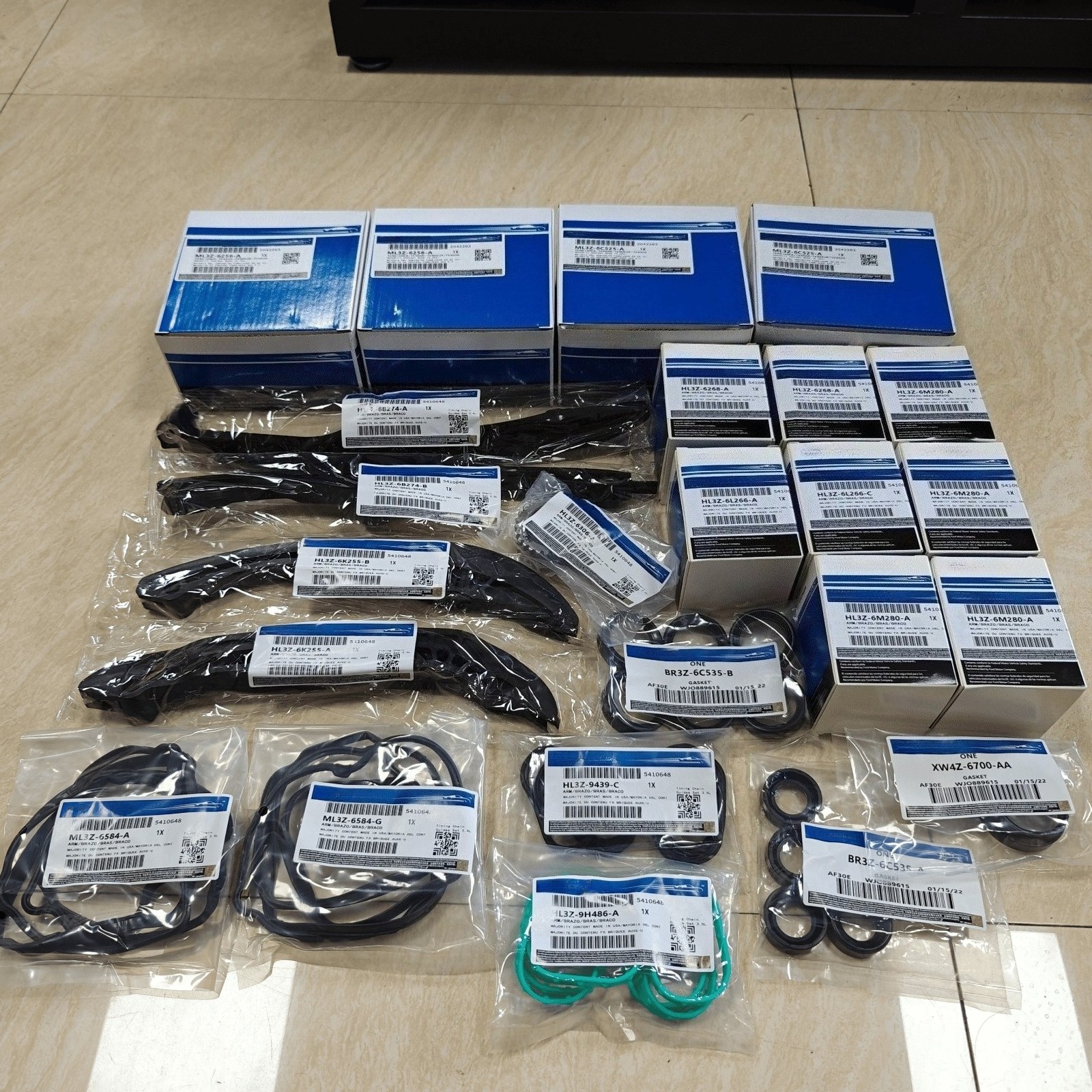 FOR 17-24 Ford F150 3.5L Ecoboost Chains, Guides, Tensioners W/ PHASERS KIT