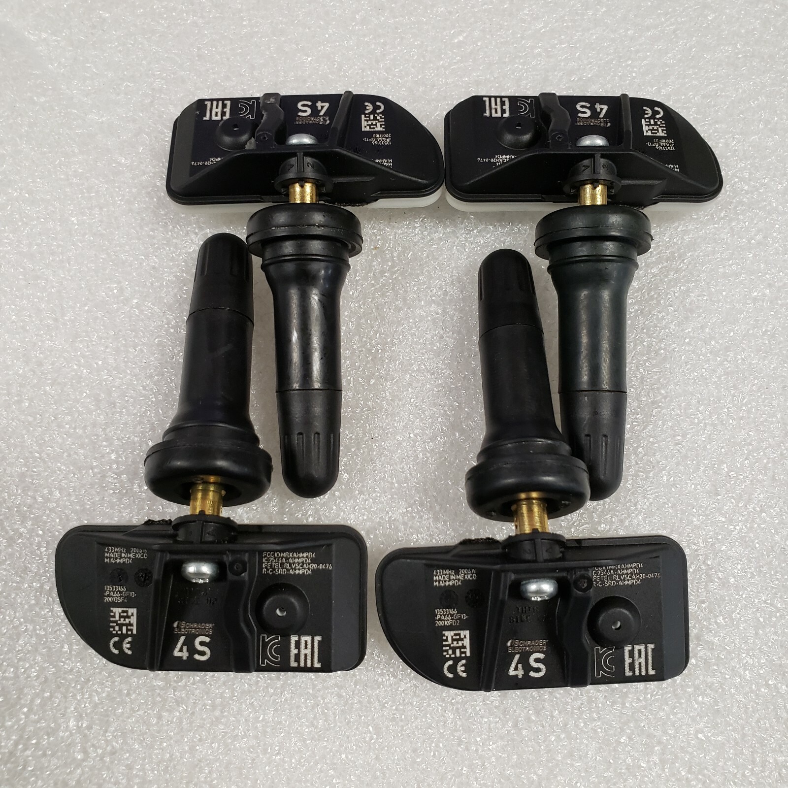 4 - GENUINE GM TIRE PRESSURE SENSORS OEM TPMS 2021 -27 TAHOE YUKON ESCALADE ONLY