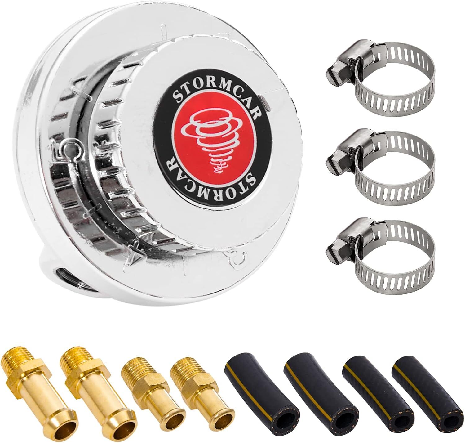 1-6 PSI UNIVERSAL ADJUSTABLE FUEL PRESSURE REGULATOR KIT FOR CARBURETOR ENGINE