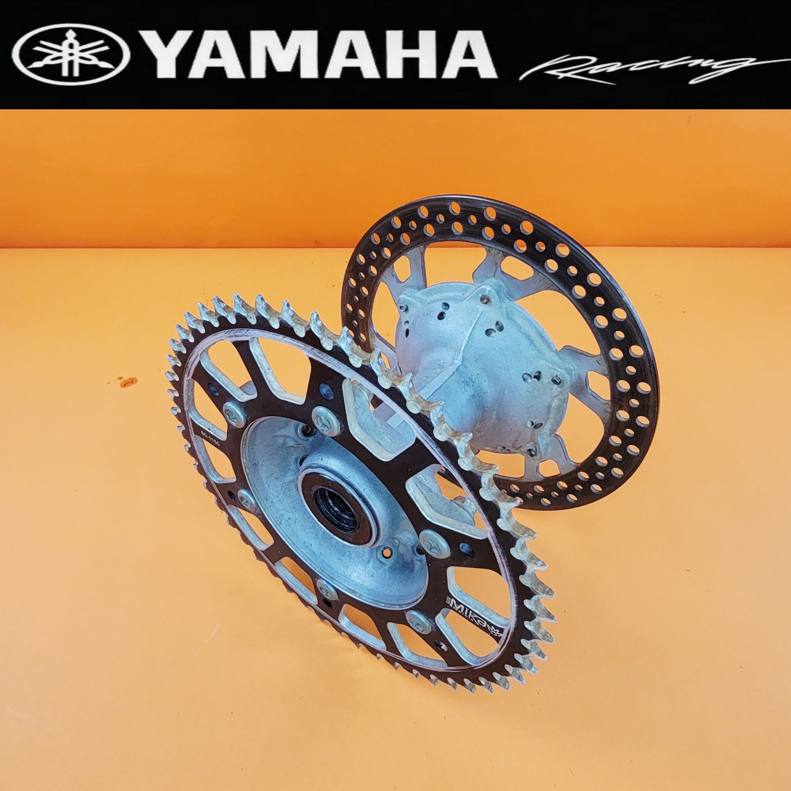 03-05 2005 YAMAHA YZ250F YZ 250F OEM  Rear Wheel Hub MIKA Sprocket And Disc