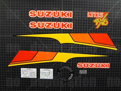 1983 83' Suzuki LT 125 decals 10pc stickers graphics quadrunner quad ATV LT125D