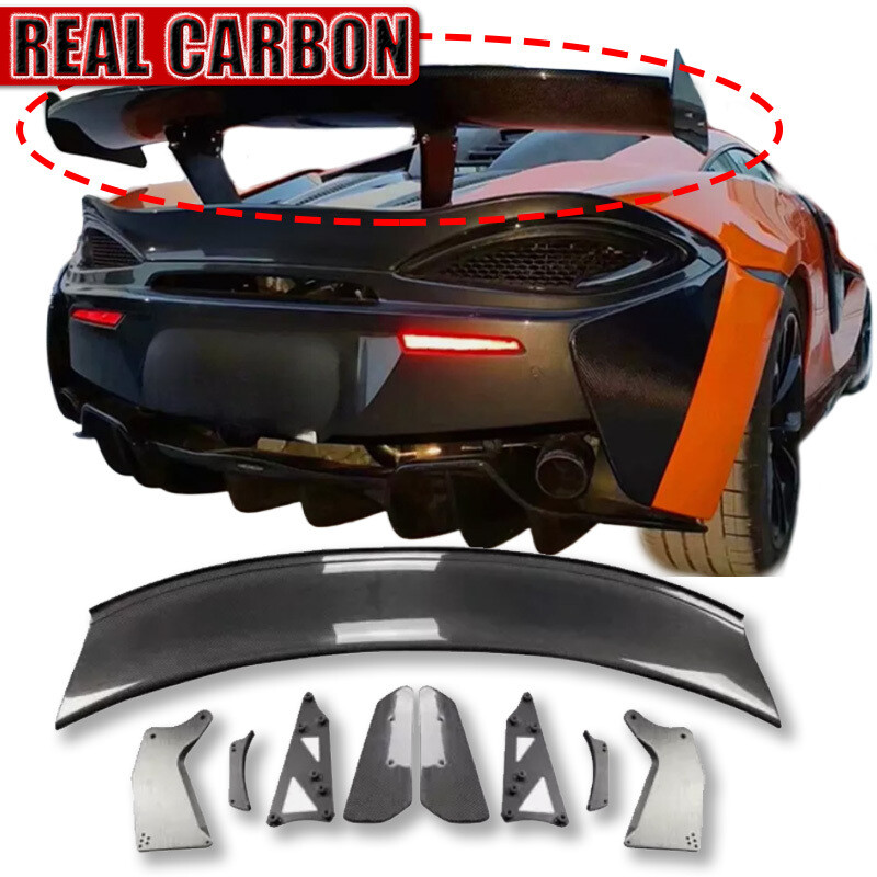 Carbon Fiber Rear Trunk Spoiler Wing For McLaren 540C 570S GT4 Style 2015-2019 Carbon Fiber Rear Trunk Spoiler Wing For McLaren 540C 570S GT4 Style 2015-2019