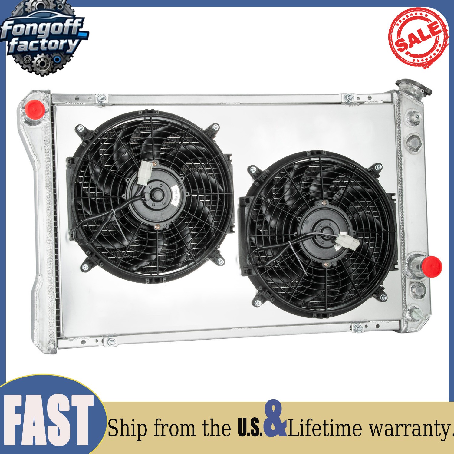 3-Row Radiator+Shroud Fan Fit 1982-1992 1987 Chevy Camaro Pontiac Firebird 5.0L.