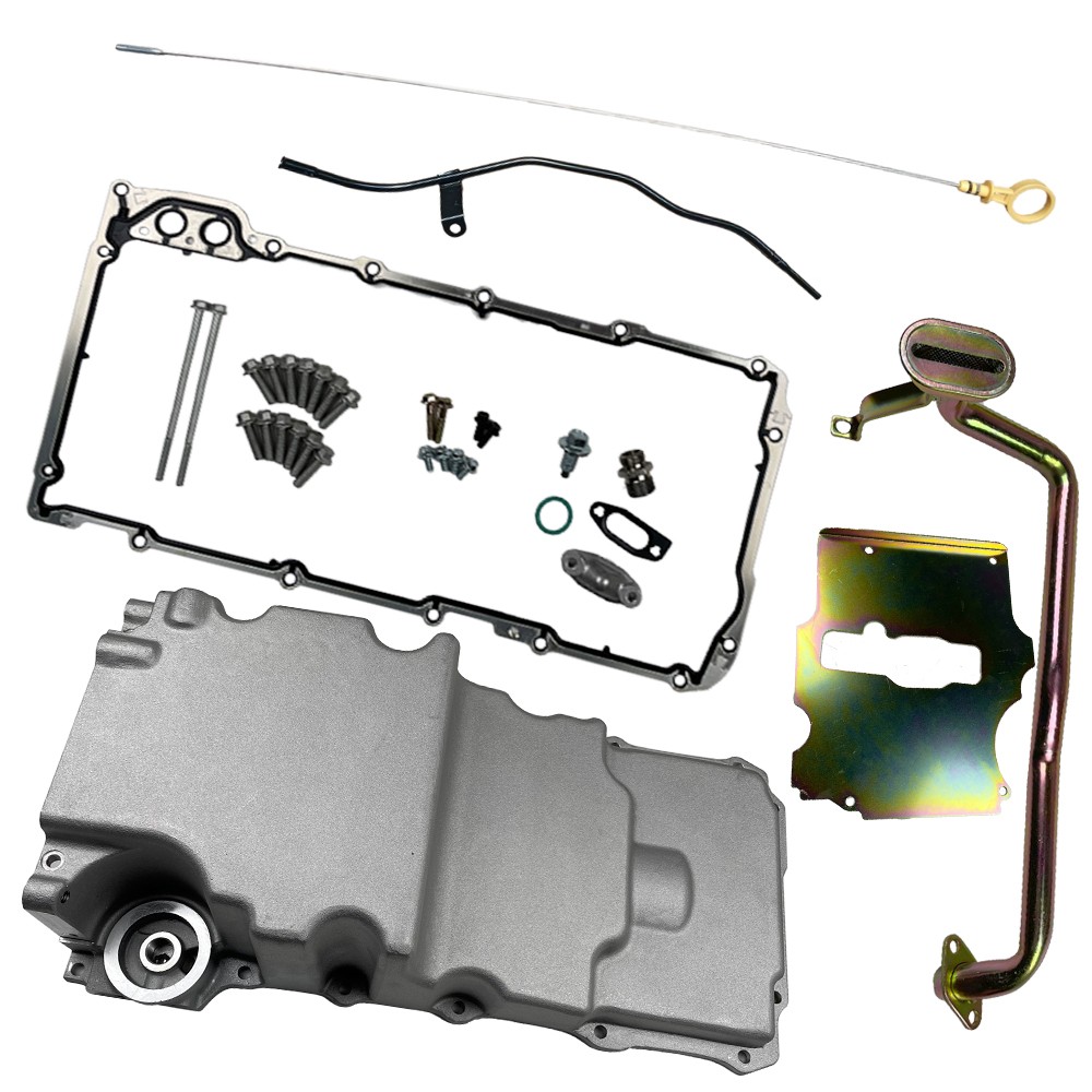 302-2 Engine Oil Pan Kit Low Profile For LS1 LS2 LS3 4.8L 5.3L 5.7L 6.0L 6.2L