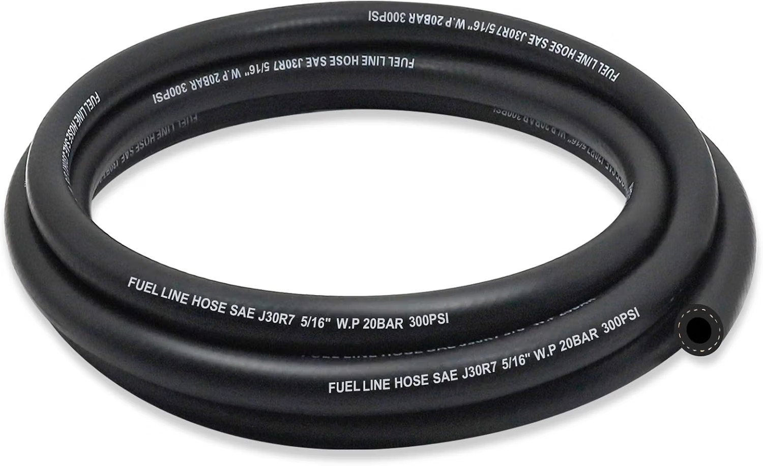 5/16 Fuel Line, Nylon Braided Fuel Line Hose 5FT, NBR Rubber Hose 5/16 Fuel Line, Nylon Braided Fuel Line Hose 5FT, NBR Rubber Hose