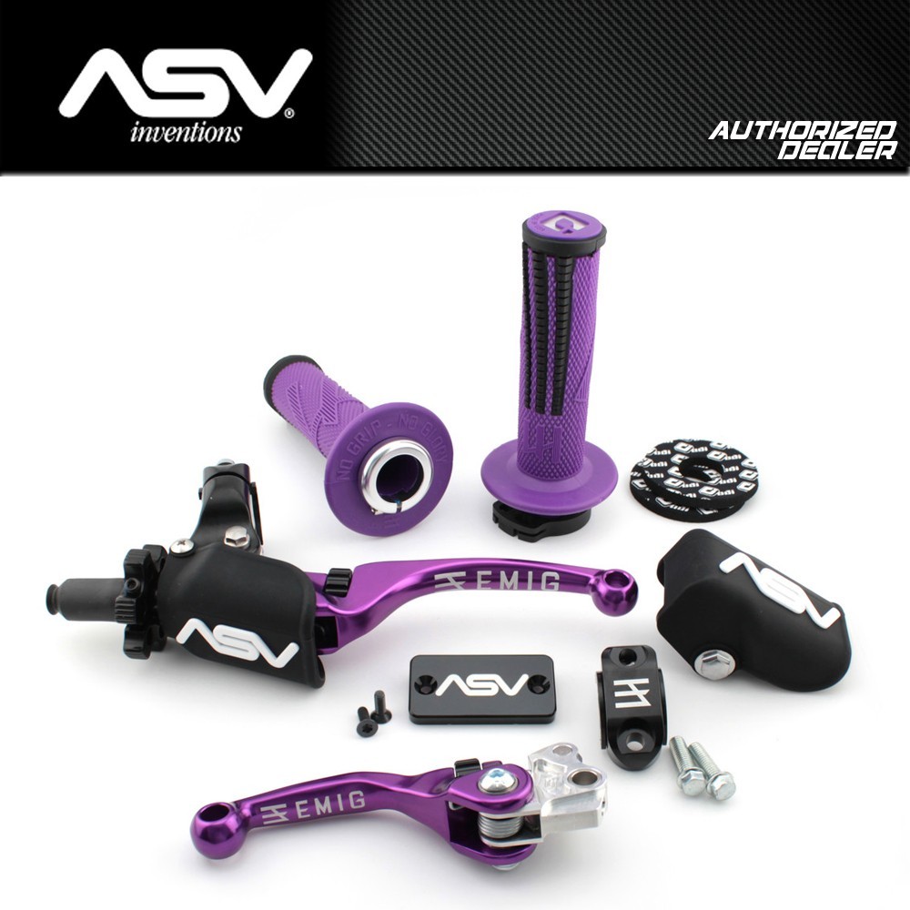 NEW YAMAHA YZ125 YZ250 YZ250F YZ450F YZ YZF ASV LEVERS EMIG F4 PRO PACK PURPLE