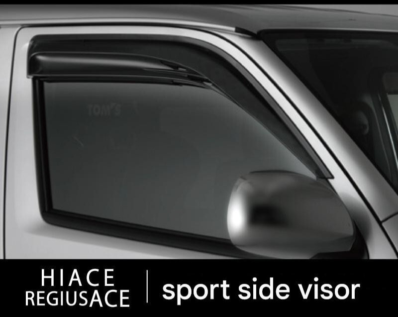 TOM'S Sport Side Door Visor JDM for Toyota Hiace 200 series TRH2 KDH2 Aug.2004-