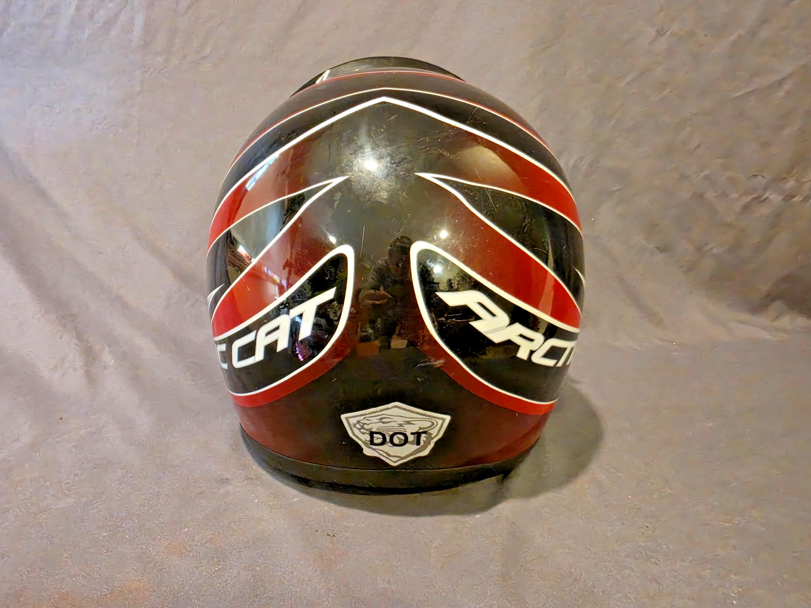 Early 1980's Arctic Cat Snowmobile Helme w/ Shield XXL Early 1980's Arctic Cat Snowmobile Helme w/ Shield XXL