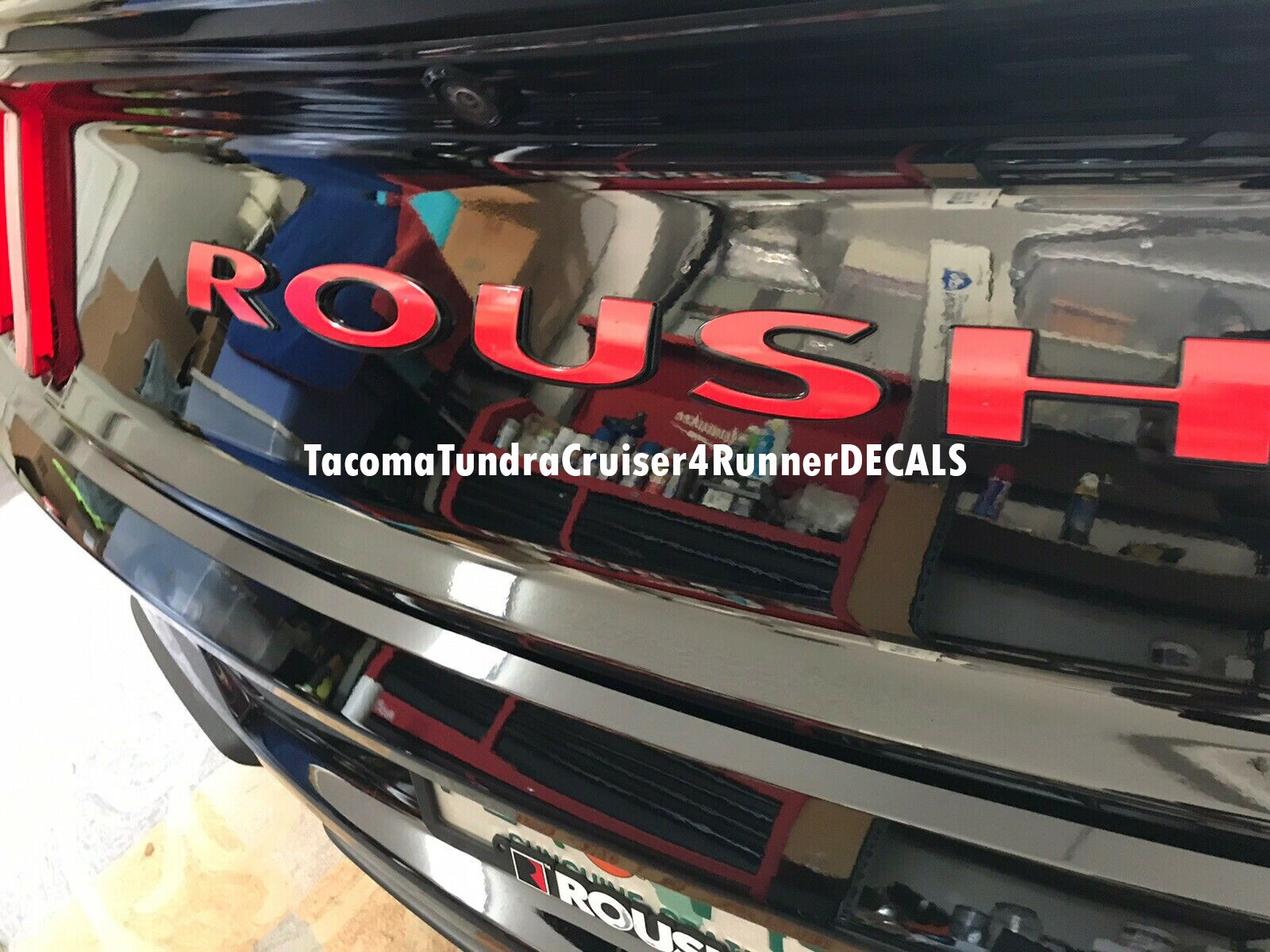 FITS ROUSH Mustang Ford Rear Emblem Overlay Decal 15 16 17 18 19 20 21 22 23 FITS ROUSH Mustang Ford Rear Emblem Overlay Decal 15 16 17 18 19 20 21 22 23