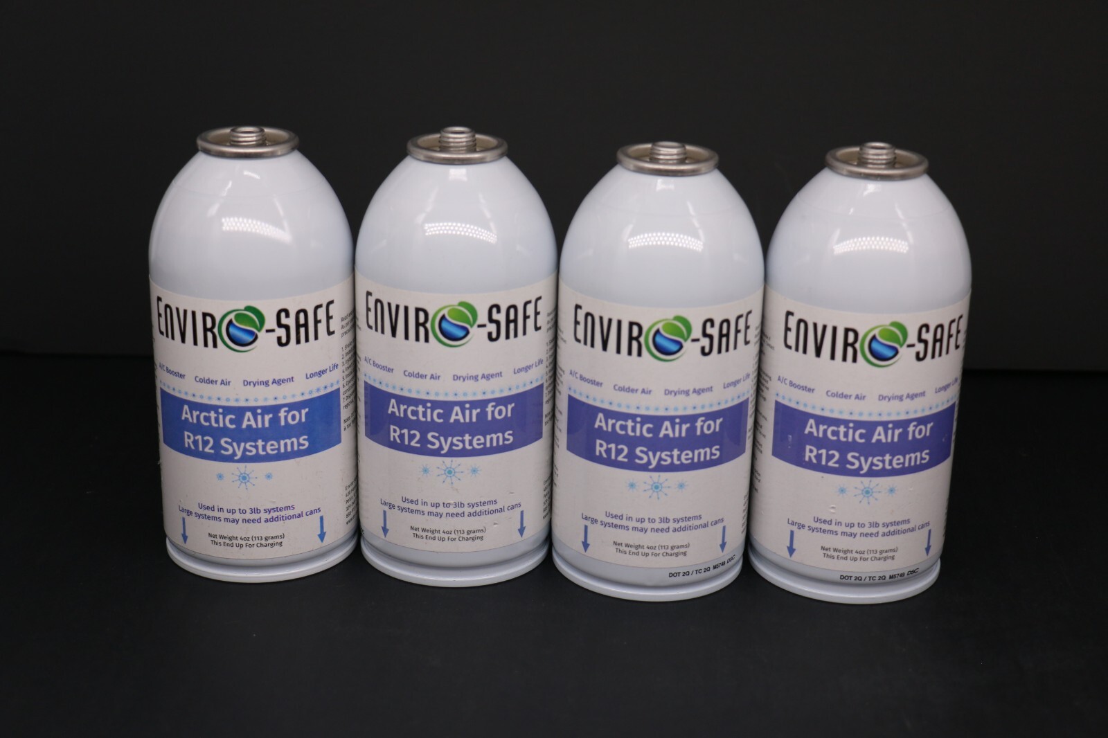 Arctic Air for R12 | 4 Cans, EnviroSafe, 4oz | Get Colder Air