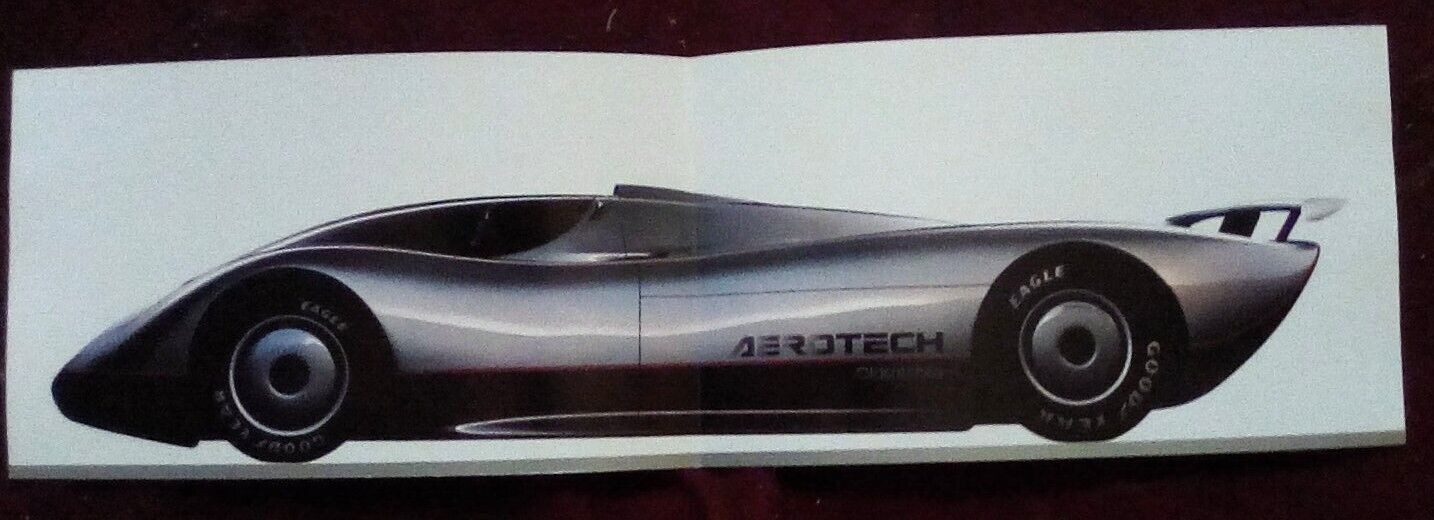 1987 1988 Oldsmobile Aerotech Prototype Race Car Sales Brochure Folder