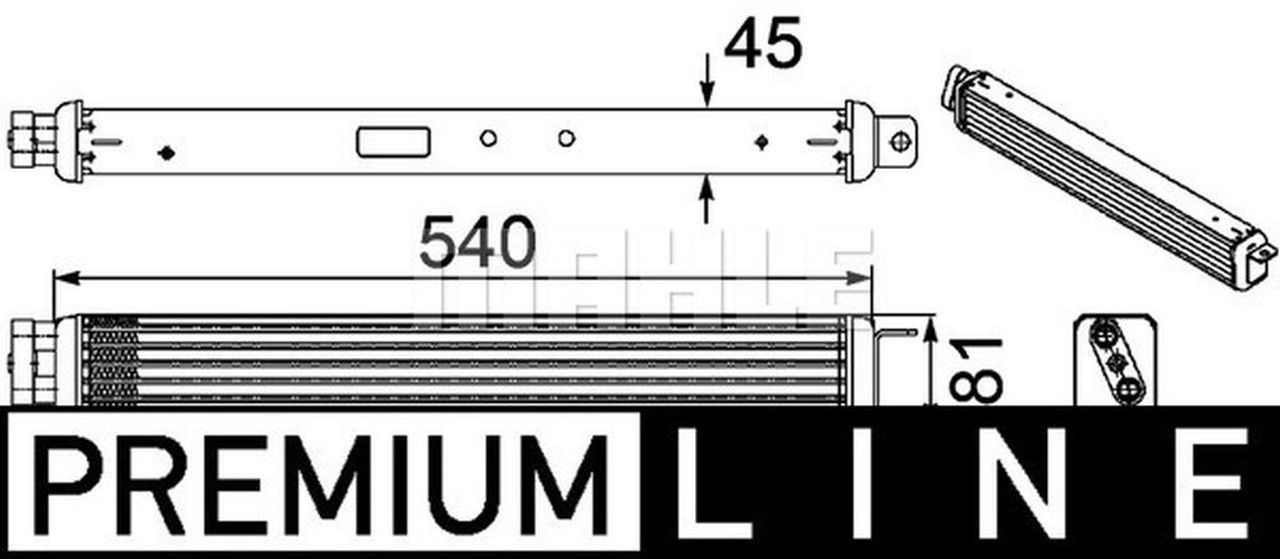 Mahle Premium Line Oil cooler OEM Quality [CLC75000P] US