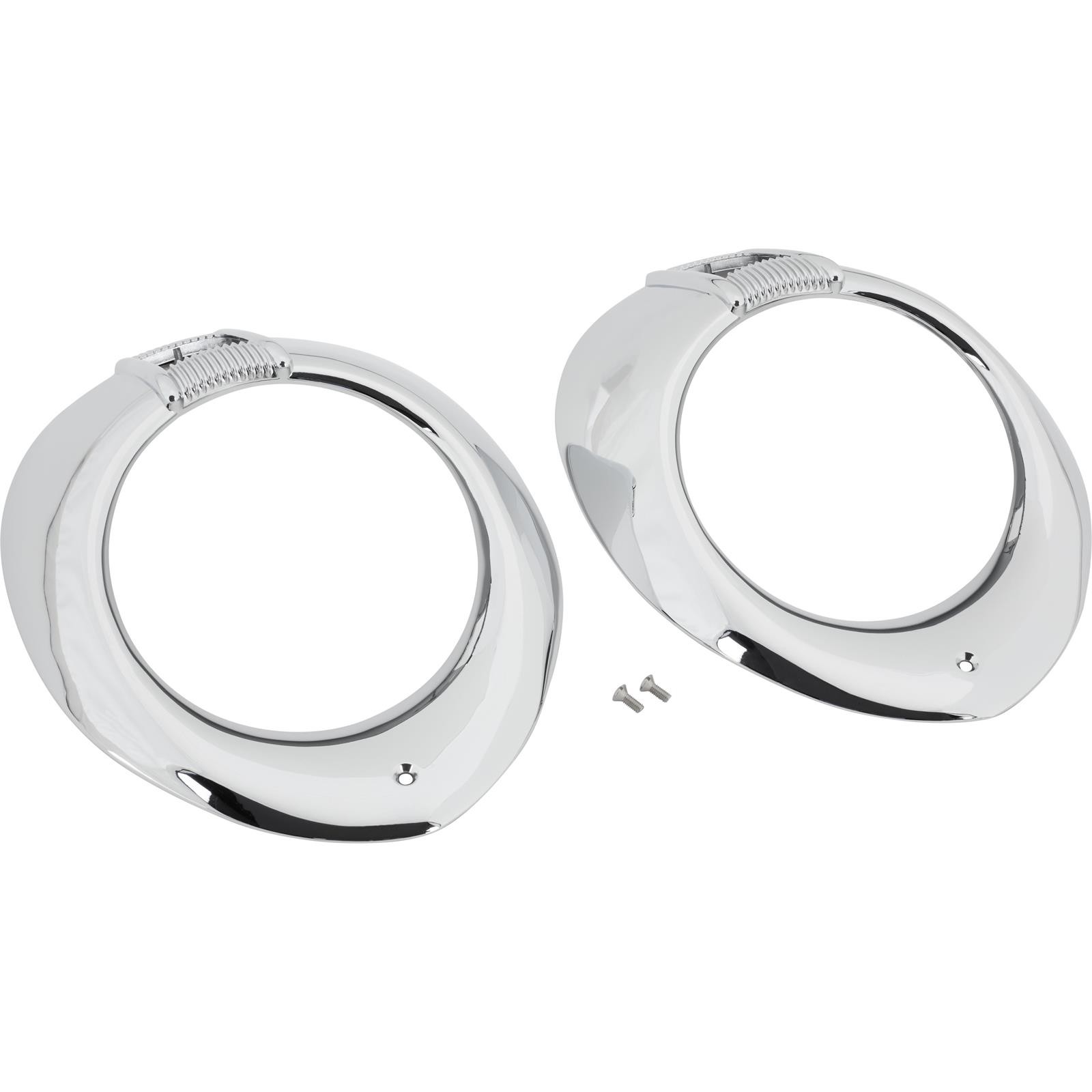 Chrome Headlight Trim Rings, fits 1940 Ford/Mercury Dlx &1940-41 Ford Trucks