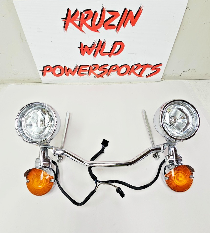 2000 HARLEY SOFTAIL OEM Highway Fog Passing Spot Light Bar w/ Turn Signals